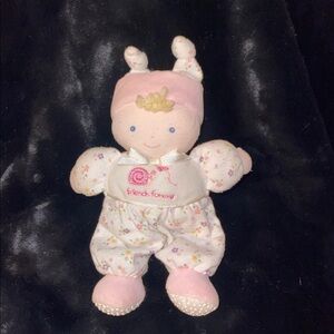Carter’s Tykes Friends Forever Snail Butterfly Plush Baby Doll Rattle Toy